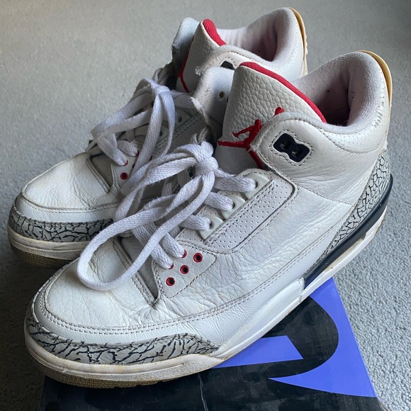 Jordan 3 white cement size 9 Clearance